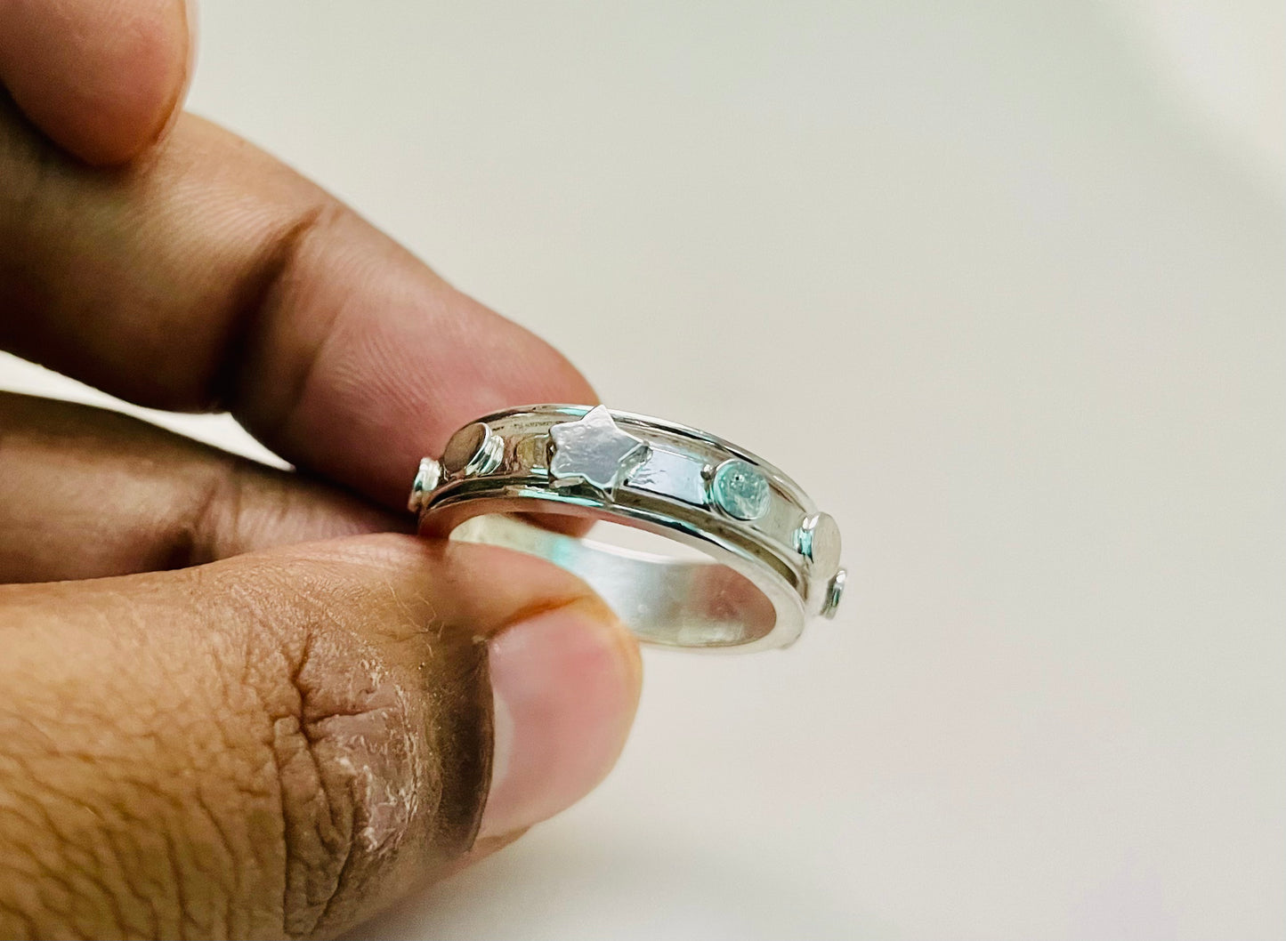 Star Spinner Ring, 925 Sterling Silver Ring, Handmade Ring