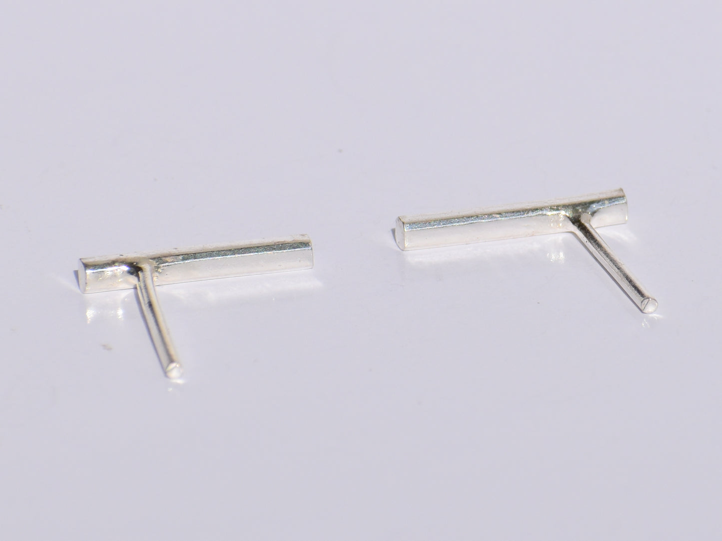 Minimalist Short Bar Earrings, Earring Studs, Line Studs, Boho Jewelry, Wedding Gift, Back To School, Christmas Gift, Sterling Silver Studs
