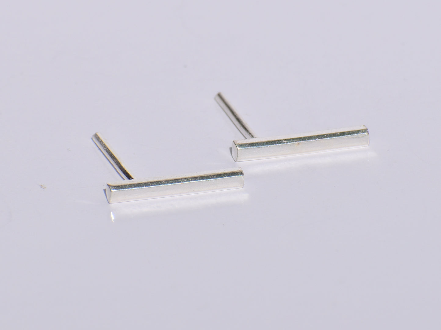 Minimalist Short Bar Earrings, Earring Studs, Line Studs, Boho Jewelry, Wedding Gift, Back To School, Christmas Gift, Sterling Silver Studs