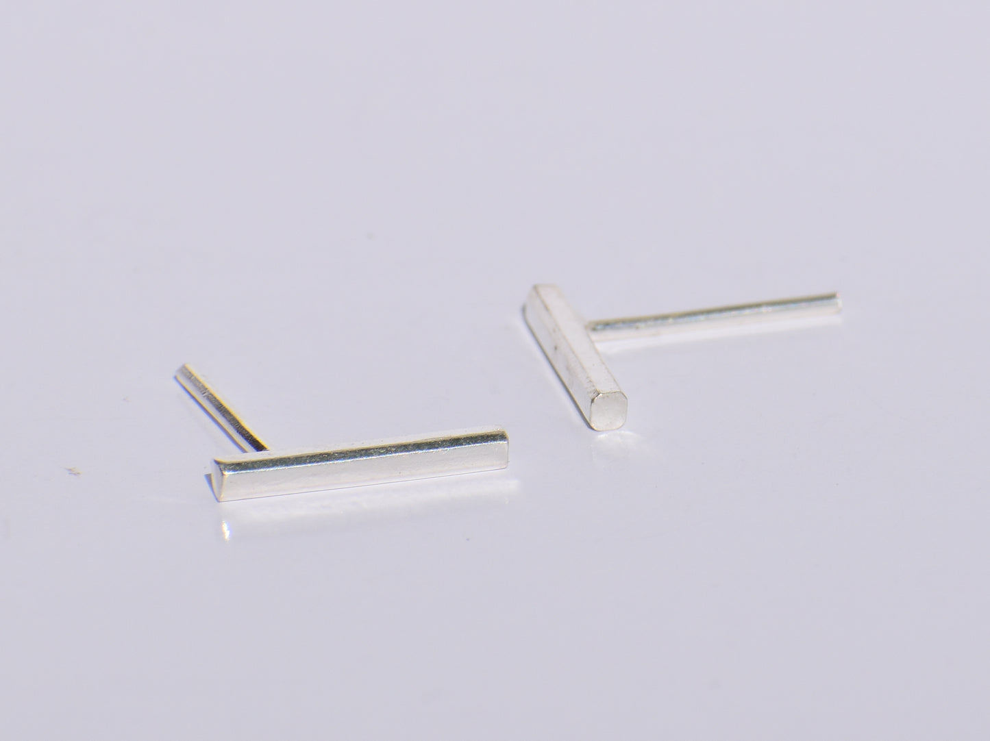 Minimalist Short Bar Earrings, Earring Studs, Line Studs, Boho Jewelry, Wedding Gift, Back To School, Christmas Gift, Sterling Silver Studs