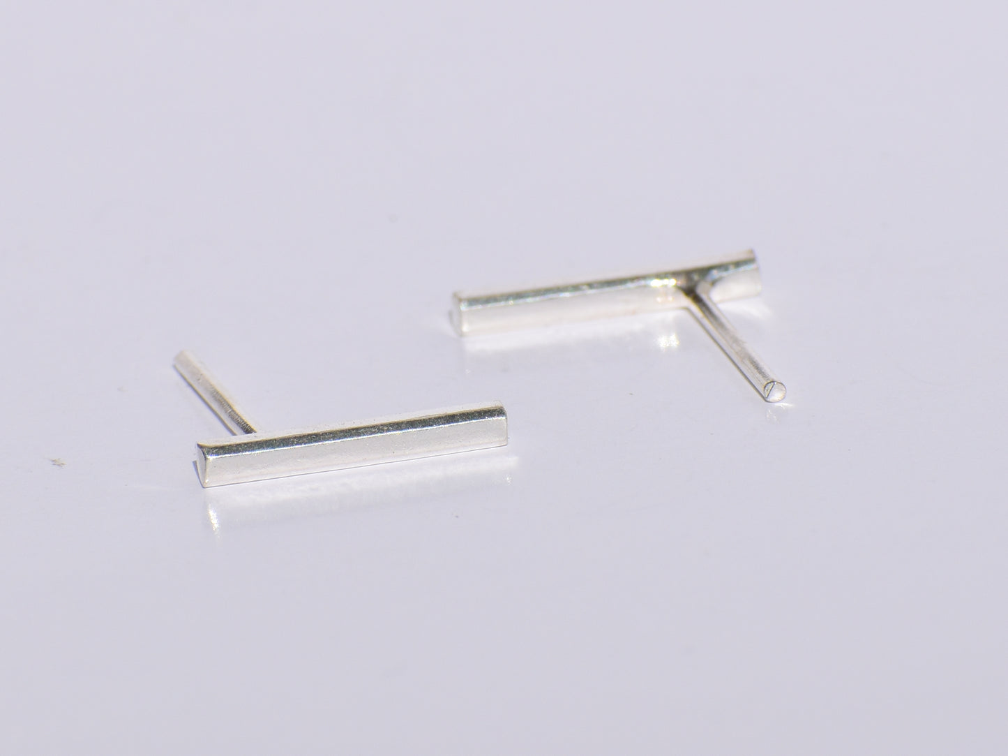 Minimalist Short Bar Earrings, Earring Studs, Line Studs, Boho Jewelry, Wedding Gift, Back To School, Christmas Gift, Sterling Silver Studs