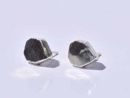 Earrings, Studs, Silver Earrings, Pear Earrings, Handmade Earrings, Drop Earrings, Tiny Silver Earrings, Silver Leaf Earrings, Gift For Her