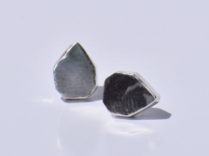 Earrings, Studs, Silver Earrings, Pear Earrings, Handmade Earrings, Drop Earrings, Tiny Silver Earrings, Silver Leaf Earrings, Gift For Her
