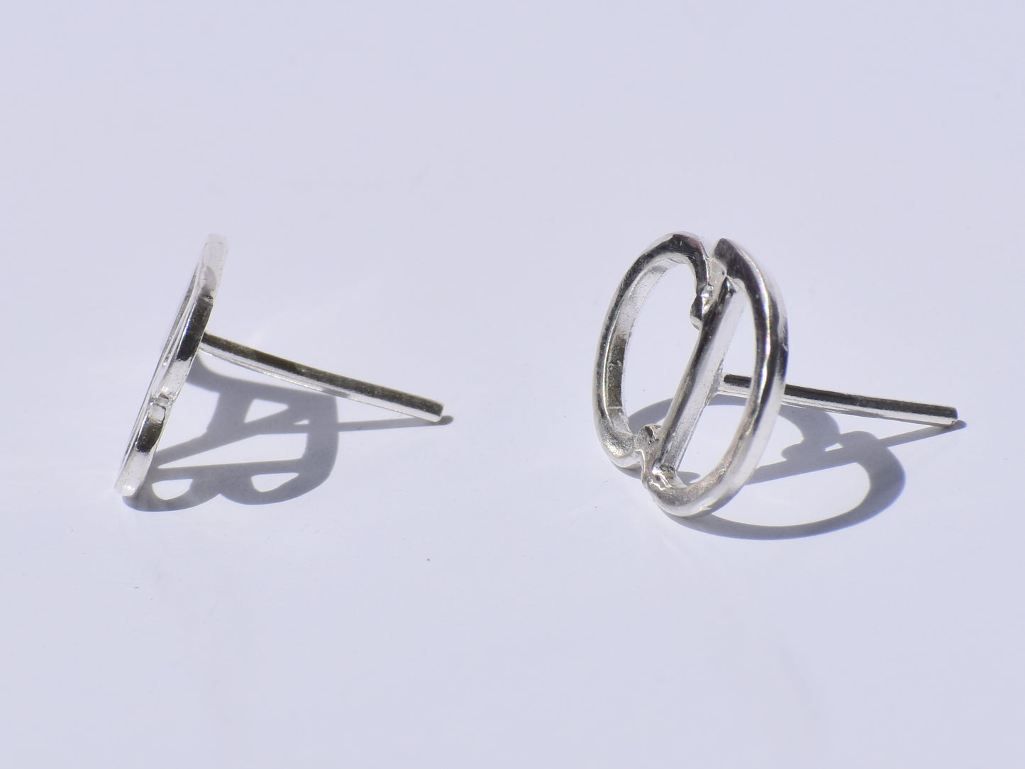 Initial Silver Earring, Custom Jewellery, Pair of Earrings, Small Stud Earrings, Cute Studs, Mother's Day Gift, Minimalist Studs, Women Gift