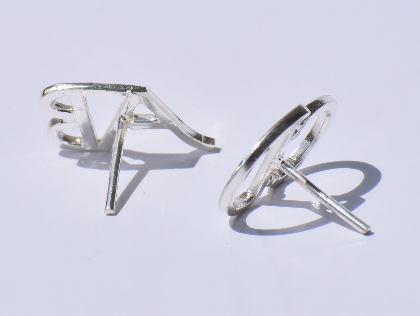 Initial Silver Earring, Custom Jewellery, Pair of Earrings, Small Stud Earrings, Cute Studs, Mother's Day Gift, Minimalist Studs, Women Gift