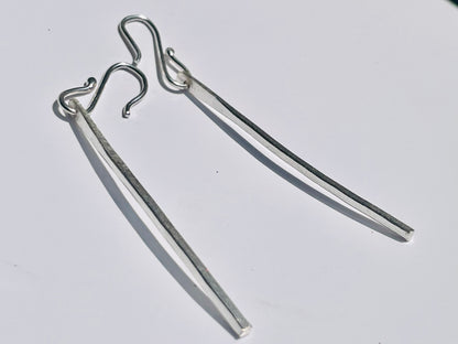 Bar Earrings, 925 Sterling Silver Earring, Dangle Earrings, Line Earring, Gift For Her, Bohomian Jewelry, Handmade Jewelry, Silver Jewelry