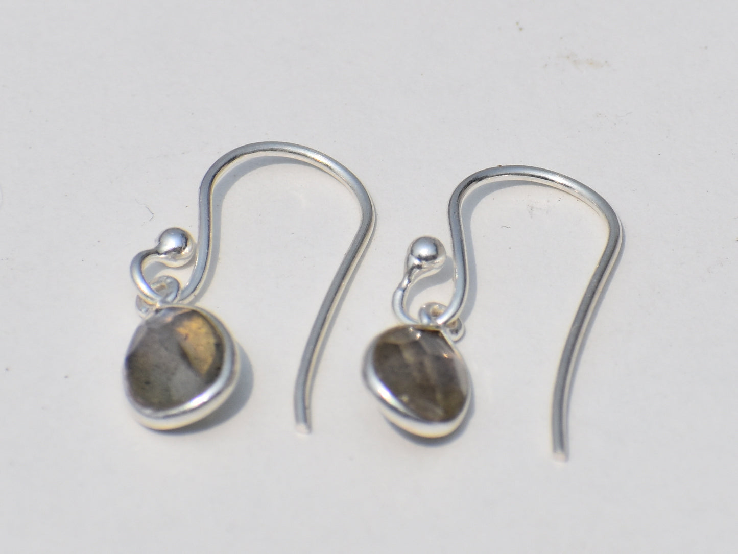 Labradorite Earrings, Blueflash Labradorite, Pear Labradorite, Birthstone Jewelry, Sterling Silver Jewelry, Women's Jewelry, Jewelry For Her