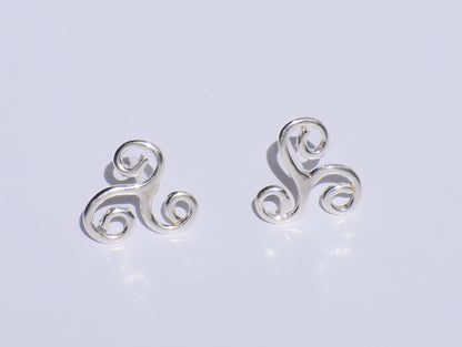Spiral Earrings Studs, Silver Earrings Studs, Handmade Studs Earrings, Women Accessories, Party Wear Studs, Anniversary Gift, Gift For Women