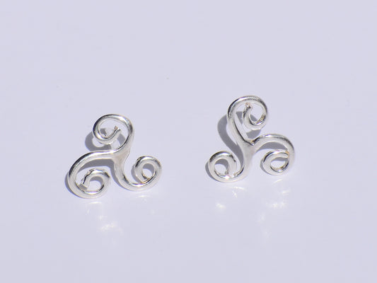 Spiral Earrings Studs, Silver Earrings Studs, Handmade Studs Earrings, Women Accessories, Party Wear Studs, Anniversary Gift, Gift For Women