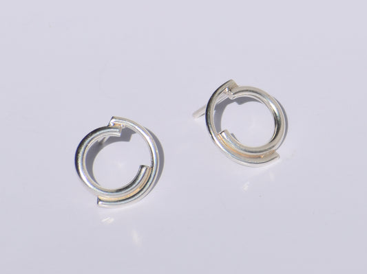 Silver Studs Earrings, Silver Geometric Studs Earrings, 925 Sterling Silver Studs Earrings, Easter's Gift, Women Accessories, Gift For Women