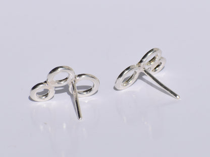 Silver Circle Studs Earrings, Handmade Earrings, 925 Sterling Silver Earrings, Mother's Day Gift, Anniversary Gift, Gift For Her, Gift Item
