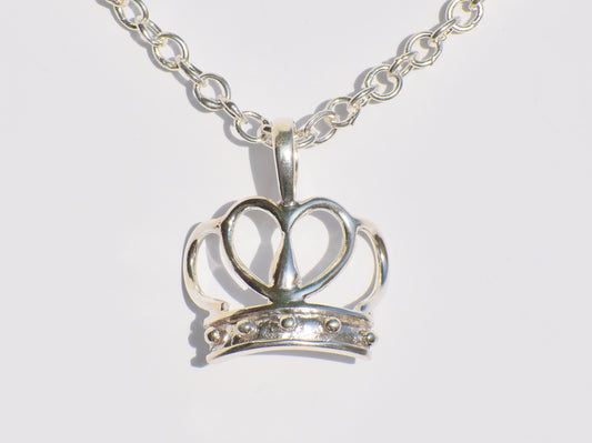 Crown Pendant, 925 Sterling Silver, Statement Jewelry, King Crown Pendant, Princess Jewellery, Queen Necklace, Gift for Her, Gift For Womens