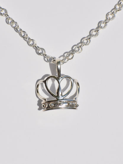 Crown Pendant, 925 Sterling Silver, Statement Jewelry, King Crown Pendant, Princess Jewellery, Queen Necklace, Gift for Her, Gift For Womens