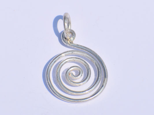 Spiral Pendant Necklace, Silver Spiral Pendant, Greek Pendant, Handmade Pendant, Necklace For Women, Fashion Jewelry, Silver Women's Jewelry