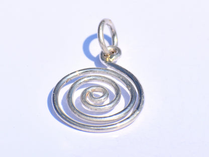 Spiral Pendant Necklace, Silver Spiral Pendant, Greek Pendant, Handmade Pendant, Necklace For Women, Fashion Jewelry, Silver Women's Jewelry