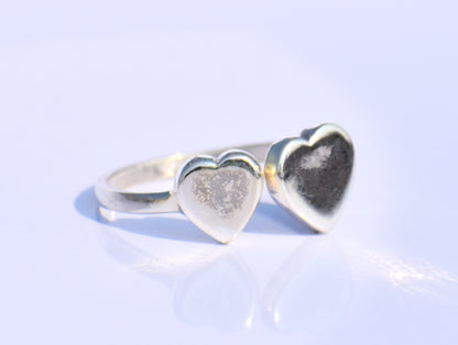 Entwine Silver Heart Ring – Handmade 925 Sterling Silver