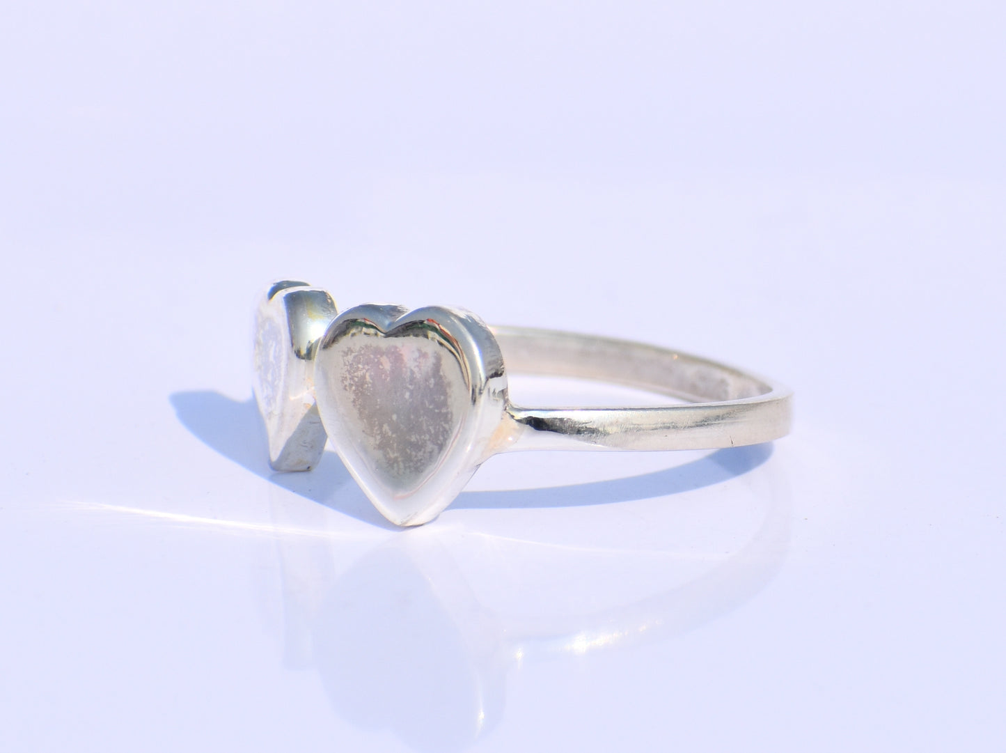Entwine Silver Heart Ring – Handmade 925 Sterling Silver