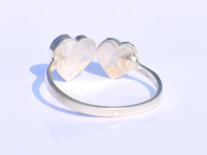 Entwine Silver Heart Ring – Handmade 925 Sterling Silver