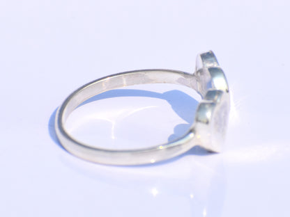 Entwine Silver Heart Ring – Handmade 925 Sterling Silver