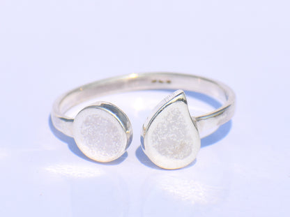 Continuum Silver Semicolon Ring – Handmade 925 Sterling Silver