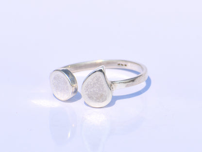 Continuum Silver Semicolon Ring – Handmade 925 Sterling Silver