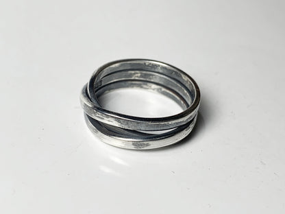 Oxidized Band Ring – Handmade 925 Sterling Silver Bohemian Jewelry