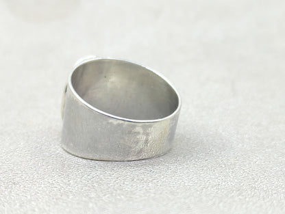 Spiral Sterling Silver Ring – Handmade Bohemian Meditation Band Ring