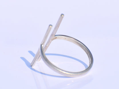 Minimalist Bar Ring – 925 Sterling Silver