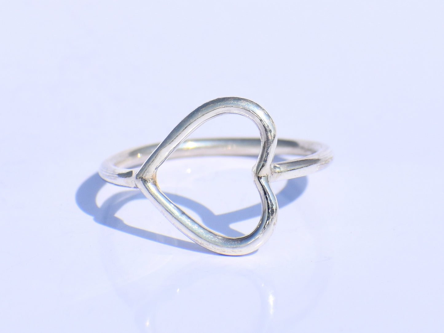 Minimalist Heart Ring – 925 Sterling Silver