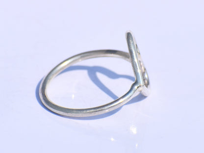 Minimalist Heart Ring – 925 Sterling Silver