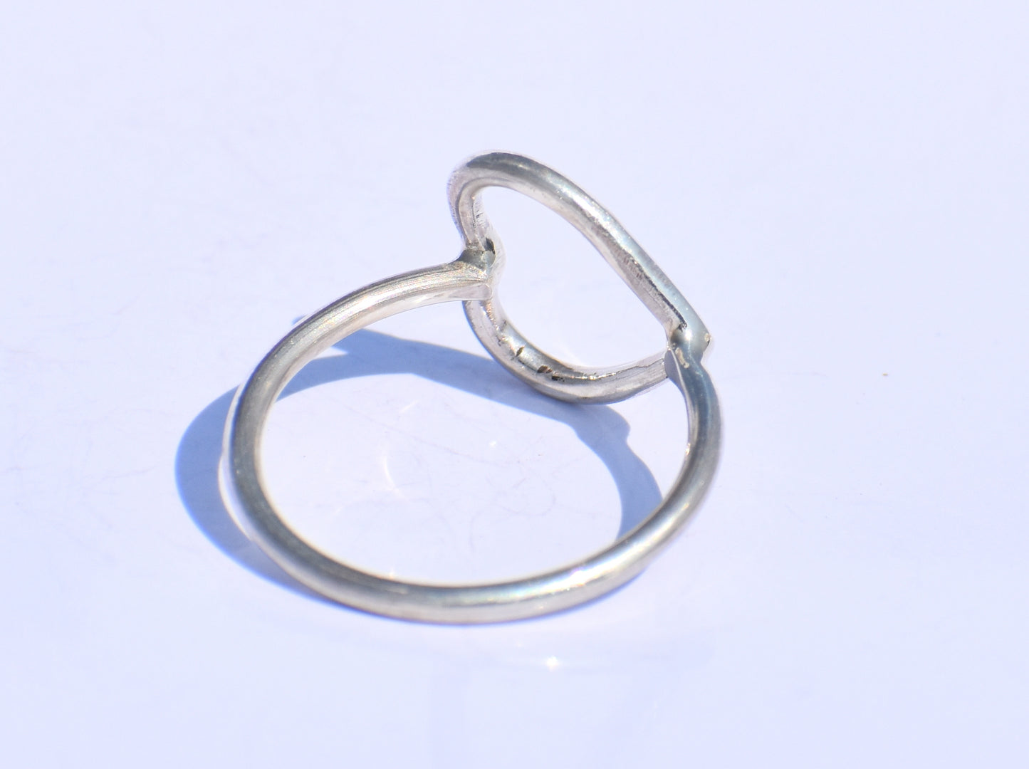 Minimalist Heart Ring – 925 Sterling Silver