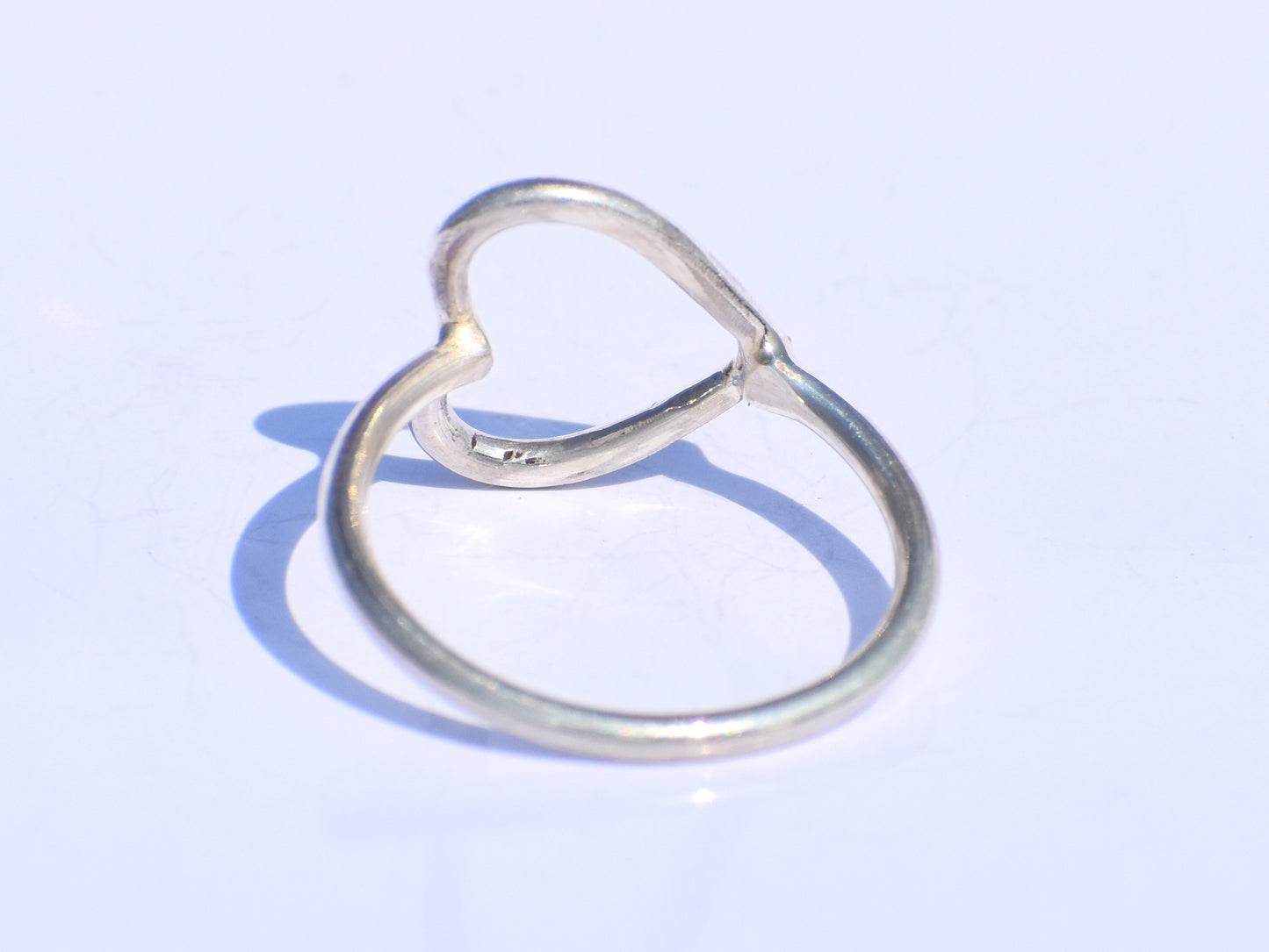 Minimalist Heart Ring – 925 Sterling Silver