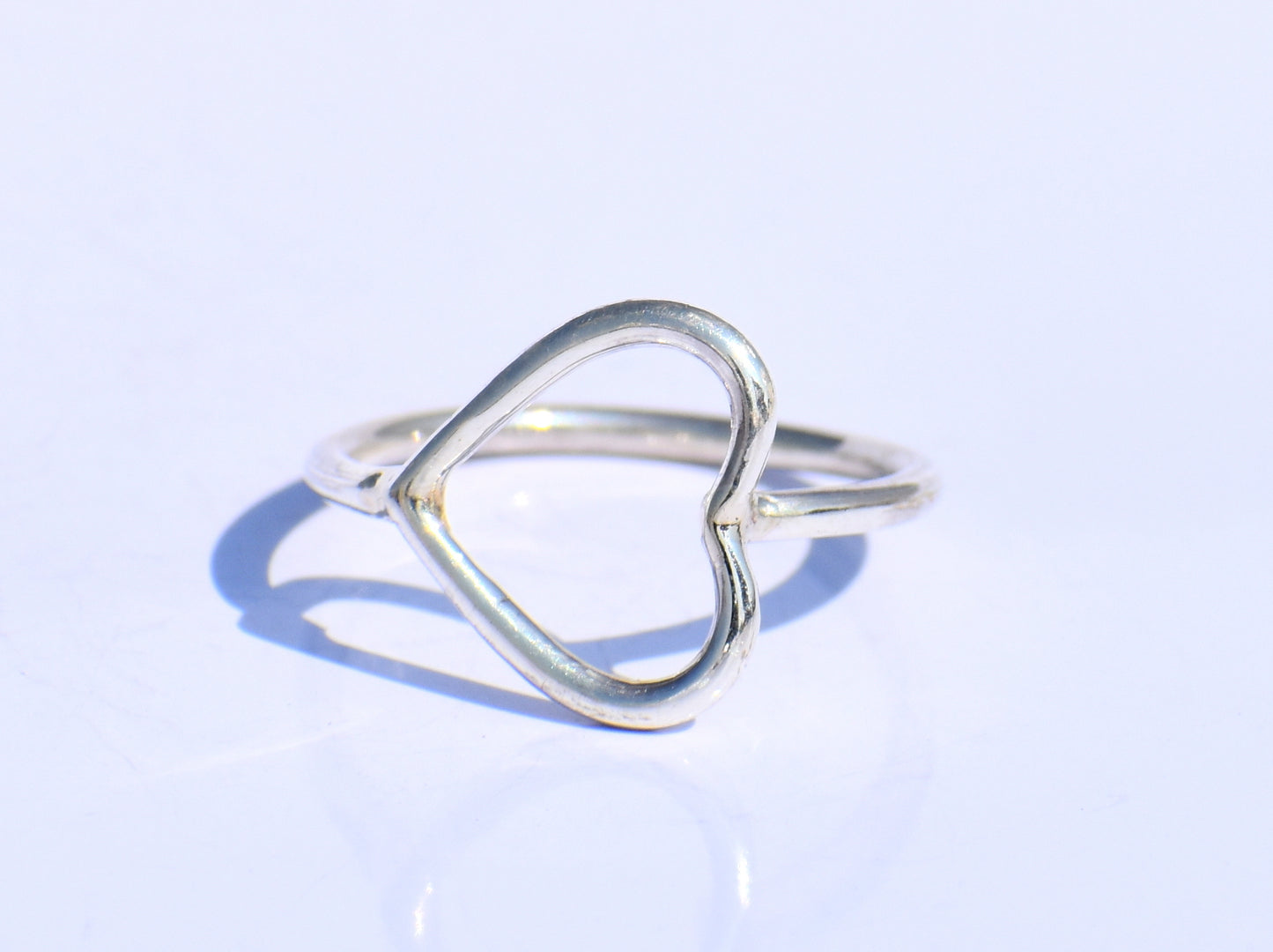 Minimalist Heart Ring – 925 Sterling Silver