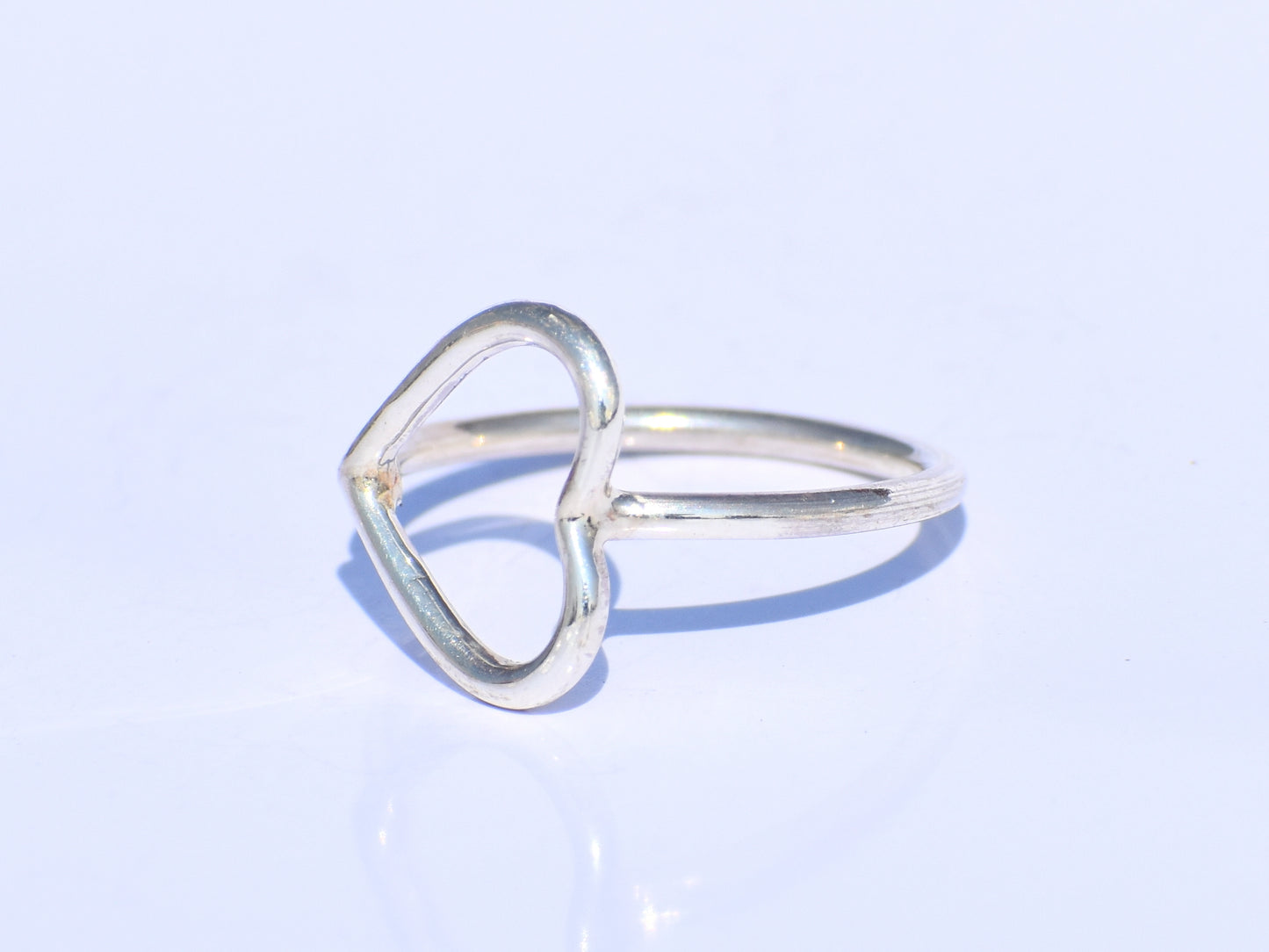 Minimalist Heart Ring – 925 Sterling Silver
