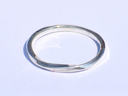 Mobius Ring, Twist Thin Band Ring, Promise Ring, Silver Jewelry, Handmade Jewelry, Dainty Ring, Knuckle Ring, Ring For Her, Christmas Gift