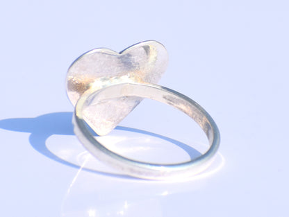 Heart Ring, Love Ring, Minimalist Heart Ring, Sterling Silver Ring, Statement Ring, Bohemian Ring, Promise Ring, Handmade Ring, Gift For Her