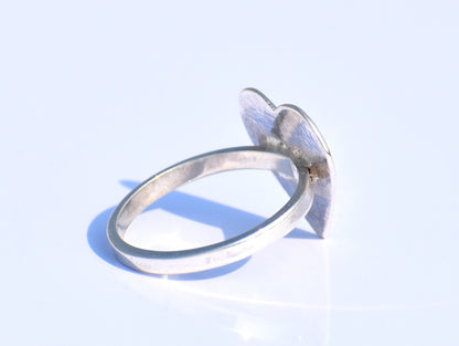 Heart Ring, Love Ring, Minimalist Heart Ring, Sterling Silver Ring, Statement Ring, Bohemian Ring, Promise Ring, Handmade Ring, Gift For Her