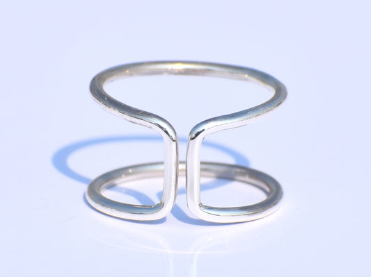 Open Ring , 925 Sterling Silver Ring, Midi Ring, Statement Ring, Wedding Ring, Engagement Ring, Fine Ring, Anniversary Gift, Gift For Her