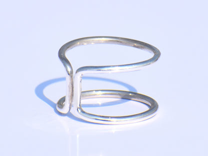 Open Ring , 925 Sterling Silver Ring, Midi Ring, Statement Ring, Wedding Ring, Engagement Ring, Fine Ring, Anniversary Gift, Gift For Her