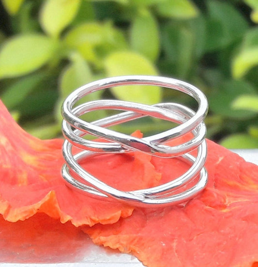 Spiral Ring, Boho Ring, 925 Silver Ring, Handmade Ring, Engagement Ring, Promise Ring, Christmas Gift, Gift Item, Stacking Ring, Chunky Ring