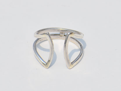 Open Band Ring, 925 Sterling Silver Ring, Statement Ring, Wedding Ring, Engagement Ring, Bohemian Ring, Silver Band Ring, Unisex Band Ring