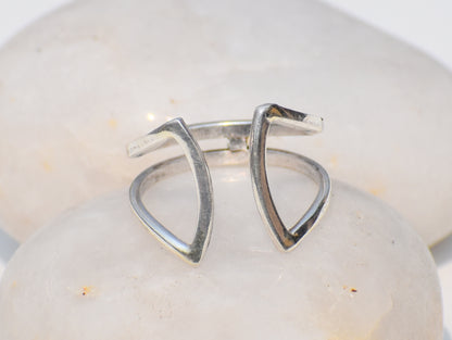 Open Band Ring, 925 Sterling Silver Ring, Statement Ring, Wedding Ring, Engagement Ring, Bohemian Ring, Silver Band Ring, Unisex Band Ring