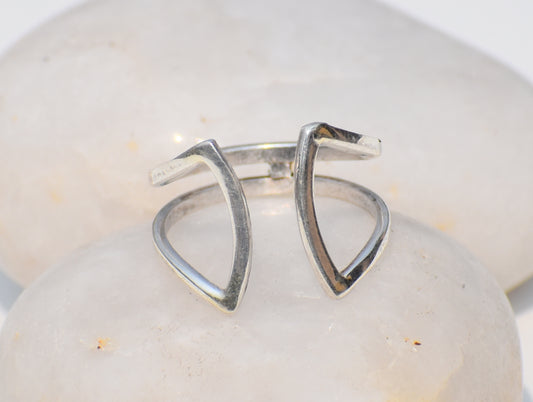 Open Band Ring, 925 Sterling Silver Ring, Statement Ring, Wedding Ring, Engagement Ring, Bohemian Ring, Silver Band Ring, Unisex Band Ring