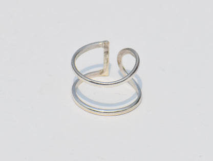 Silver Band Ring, Thin Dainty Ring, Sterling Silver Ring, Adjustable Ring, Silver Midi Ring, Statement Ring, Anniversary Gift, Gift For Her