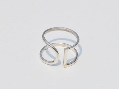 Silver Band Ring, Thin Dainty Ring, Sterling Silver Ring, Adjustable Ring, Silver Midi Ring, Statement Ring, Anniversary Gift, Gift For Her