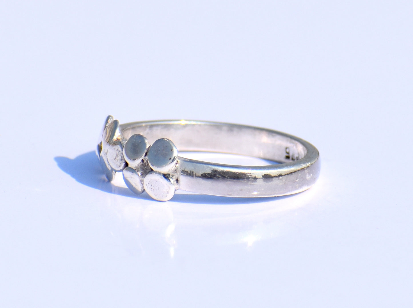 Pebble Ring, Small Dots Ring, Thin Band Ring, Silver Ring, Engagement Ring, Statement Ring, Women Ring, Signet Ring, Gift For Her, Boho Ring