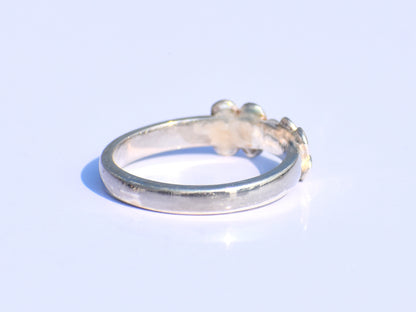 Pebble Ring, Small Dots Ring, Thin Band Ring, Silver Ring, Engagement Ring, Statement Ring, Women Ring, Signet Ring, Gift For Her, Boho Ring