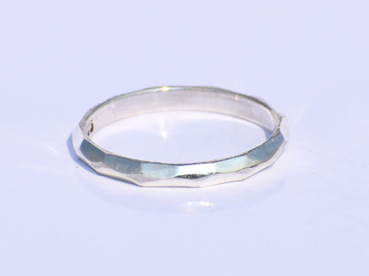 Hammered Silver Ring, Silver Jewelry, Dainty Ring, bohemian Ring, Simple Ring, Unique Ring, Birthday Gift, Best Friend Gift, Everyday Ring