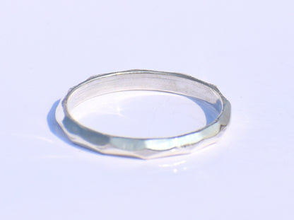 Hammered Silver Ring, Silver Jewelry, Dainty Ring, bohemian Ring, Simple Ring, Unique Ring, Birthday Gift, Best Friend Gift, Everyday Ring