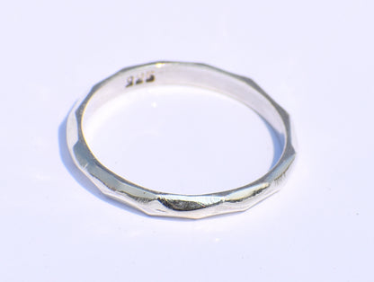 Hammered Silver Ring, Silver Jewelry, Dainty Ring, bohemian Ring, Simple Ring, Unique Ring, Birthday Gift, Best Friend Gift, Everyday Ring